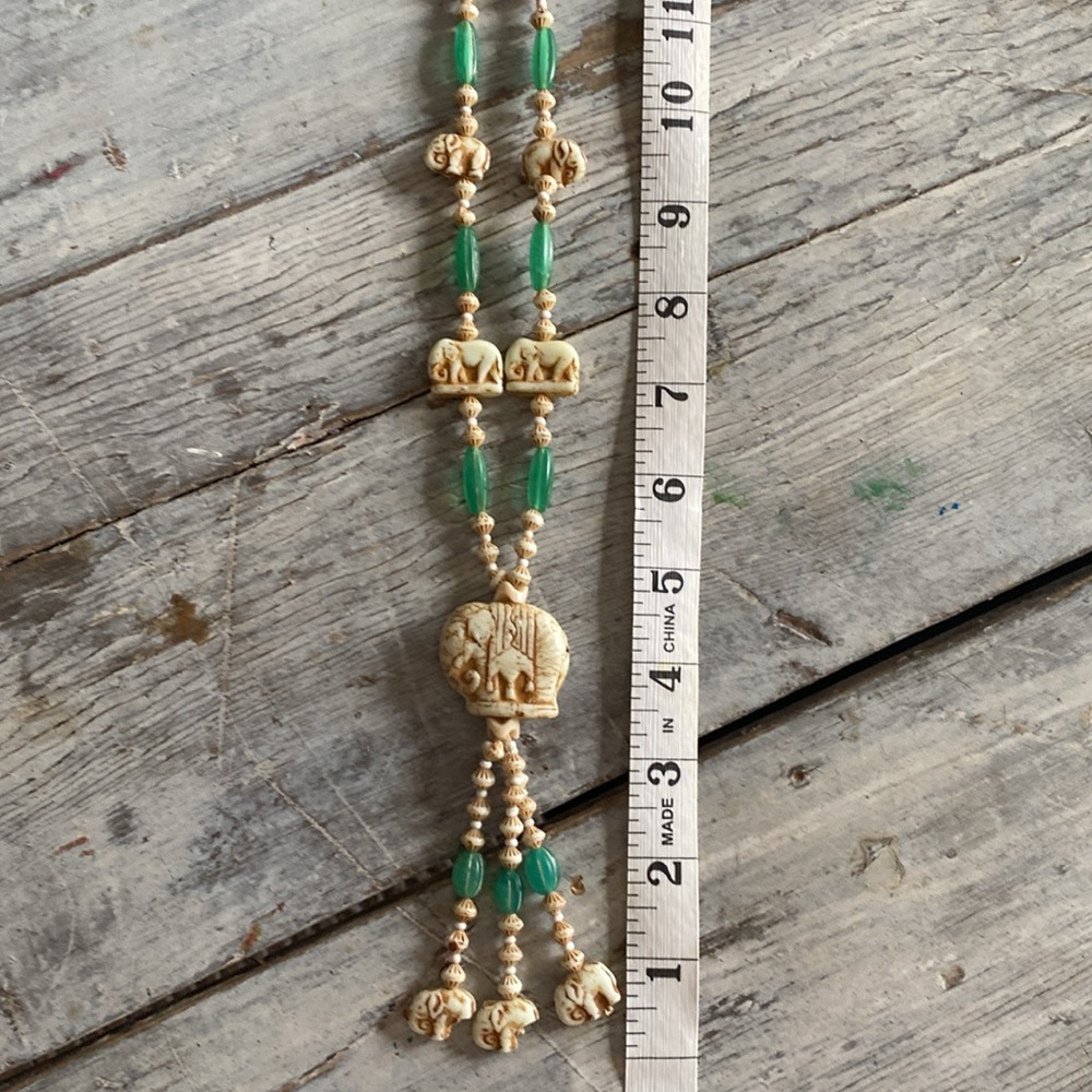 Vintage elephant necklace. Good karma. - Picture 2 of 3